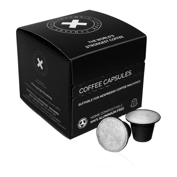 Black Insomnia Worlds Strongest Coffee Nespresso Compatible Pods 20 Count