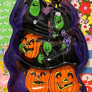Early 90s Halloween Plastic Serving Tray