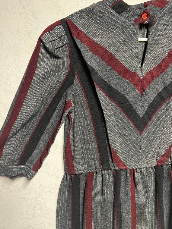 Striped 80s Dress - image 2