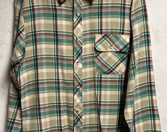 Camisa de franela Sears vintage