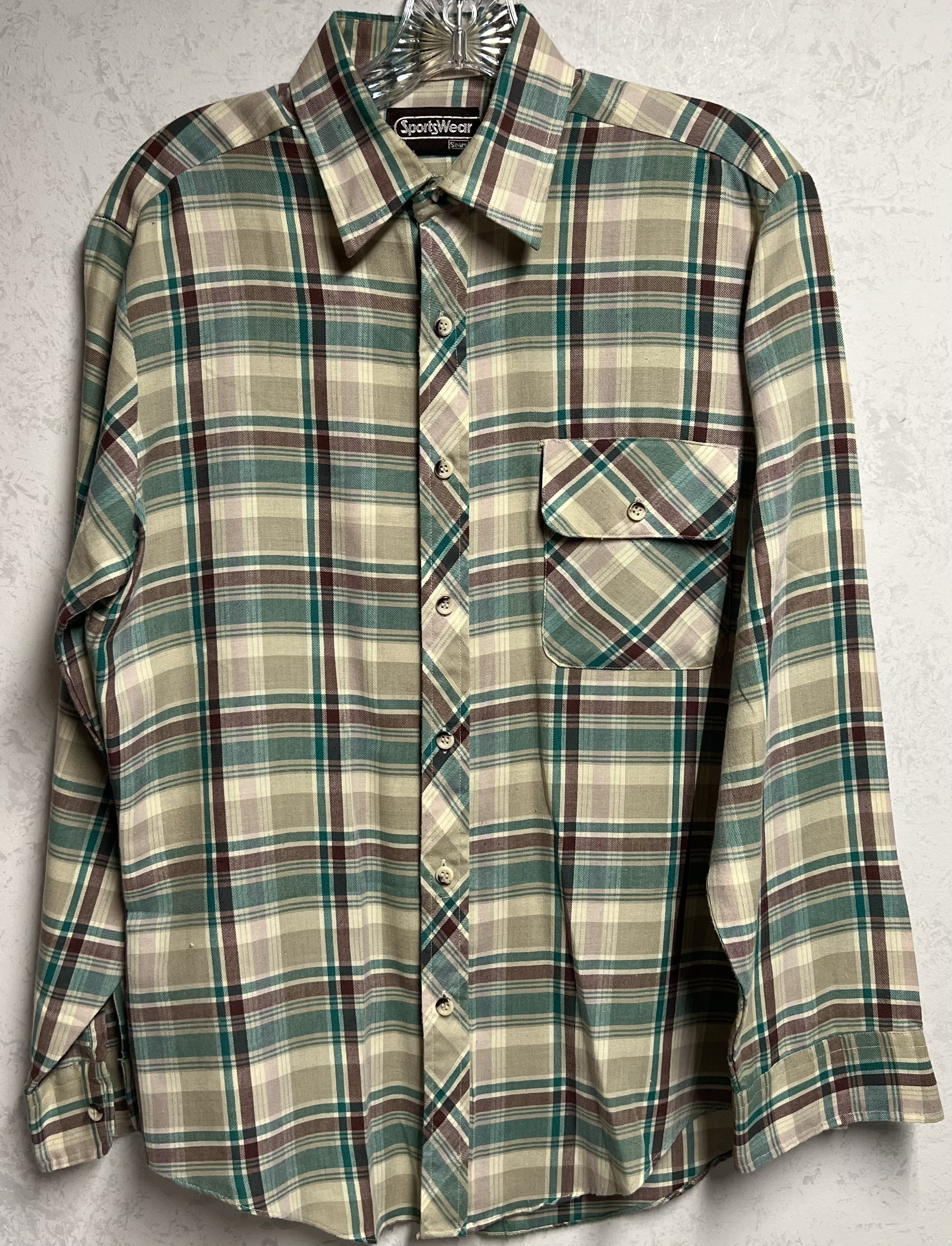 Sears Flannel Shirt - Etsy Sears Flannel Shirt - Etsy