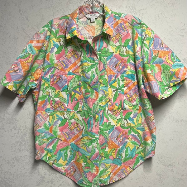 Vintage Cherokee Tropical Shirt