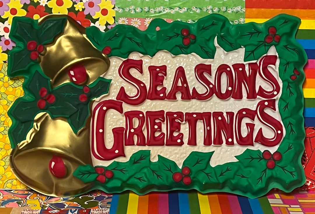 Vintage Christmas Wall Hanging Etsy