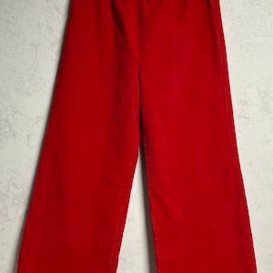 Handmade Children’s Red Corduroy Pants