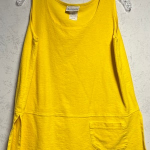 90s Yellow Tunic Tank