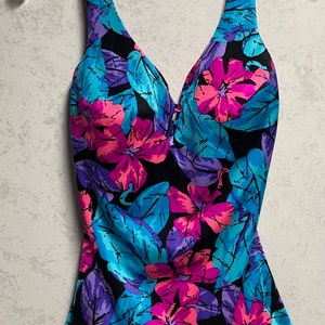 80s Womens One-Piece Swimsuit
