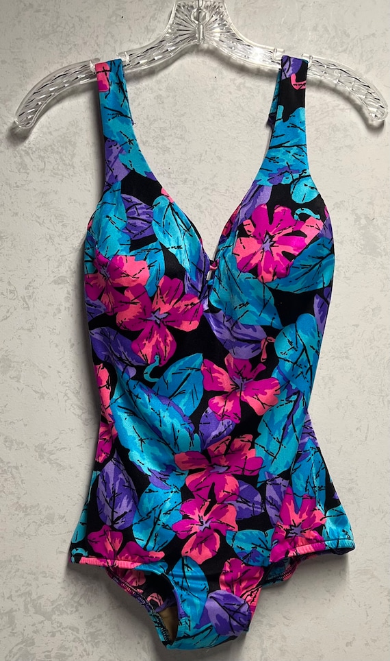 80s Womens One-Piece Swimsuit