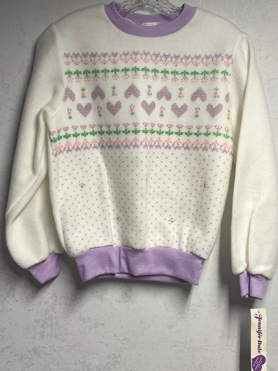 NOS 80s Jennifer Dale Sweatshirt with Tags