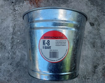 Galvanized Steel Bucket 8 Quart with Swing Handle