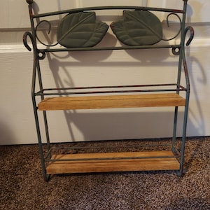 Wrought iron spice rack wall hotsell