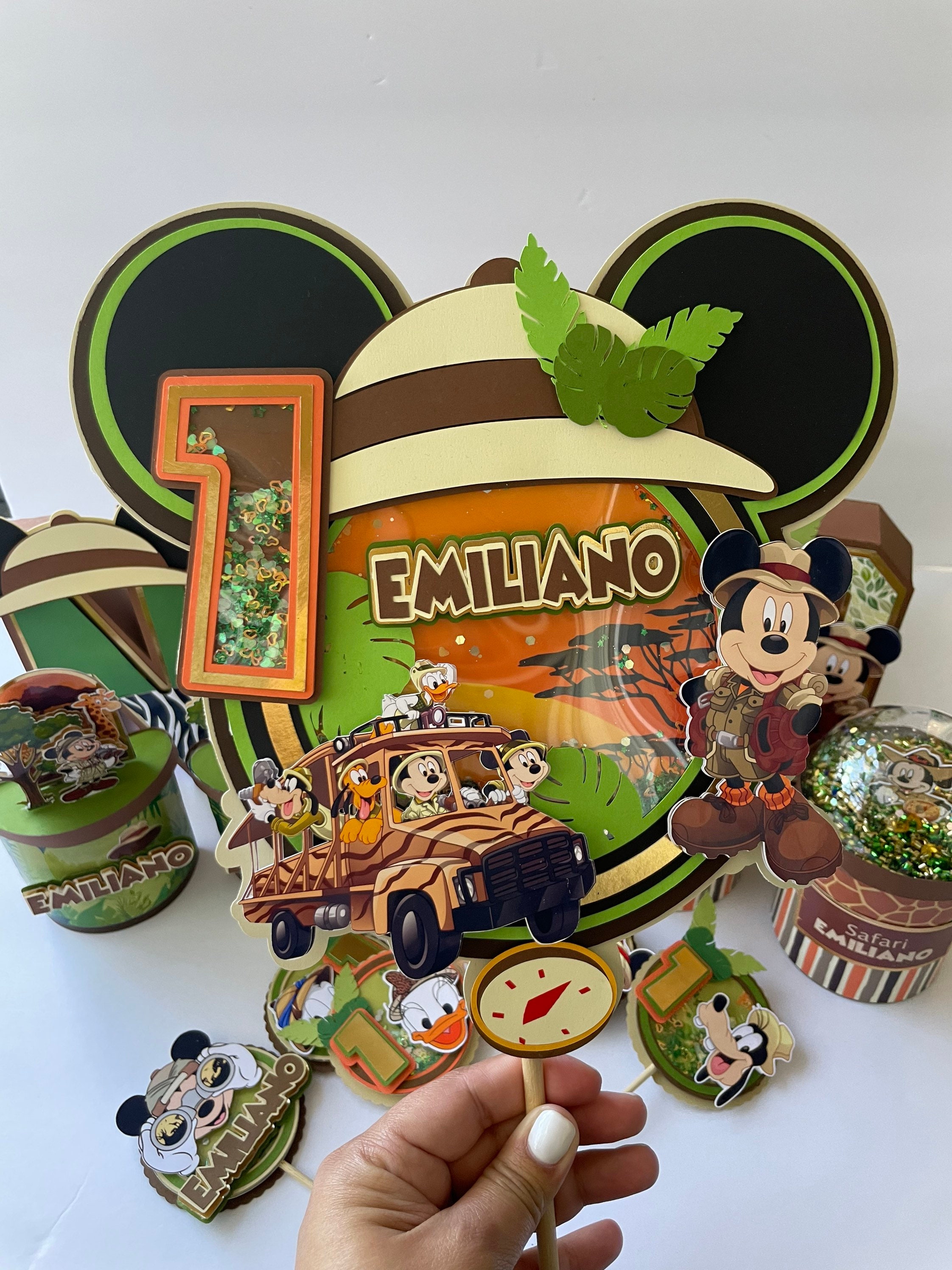 Safari Mouse Topper: 3D Customize Mickey or Minnie -  Portugal