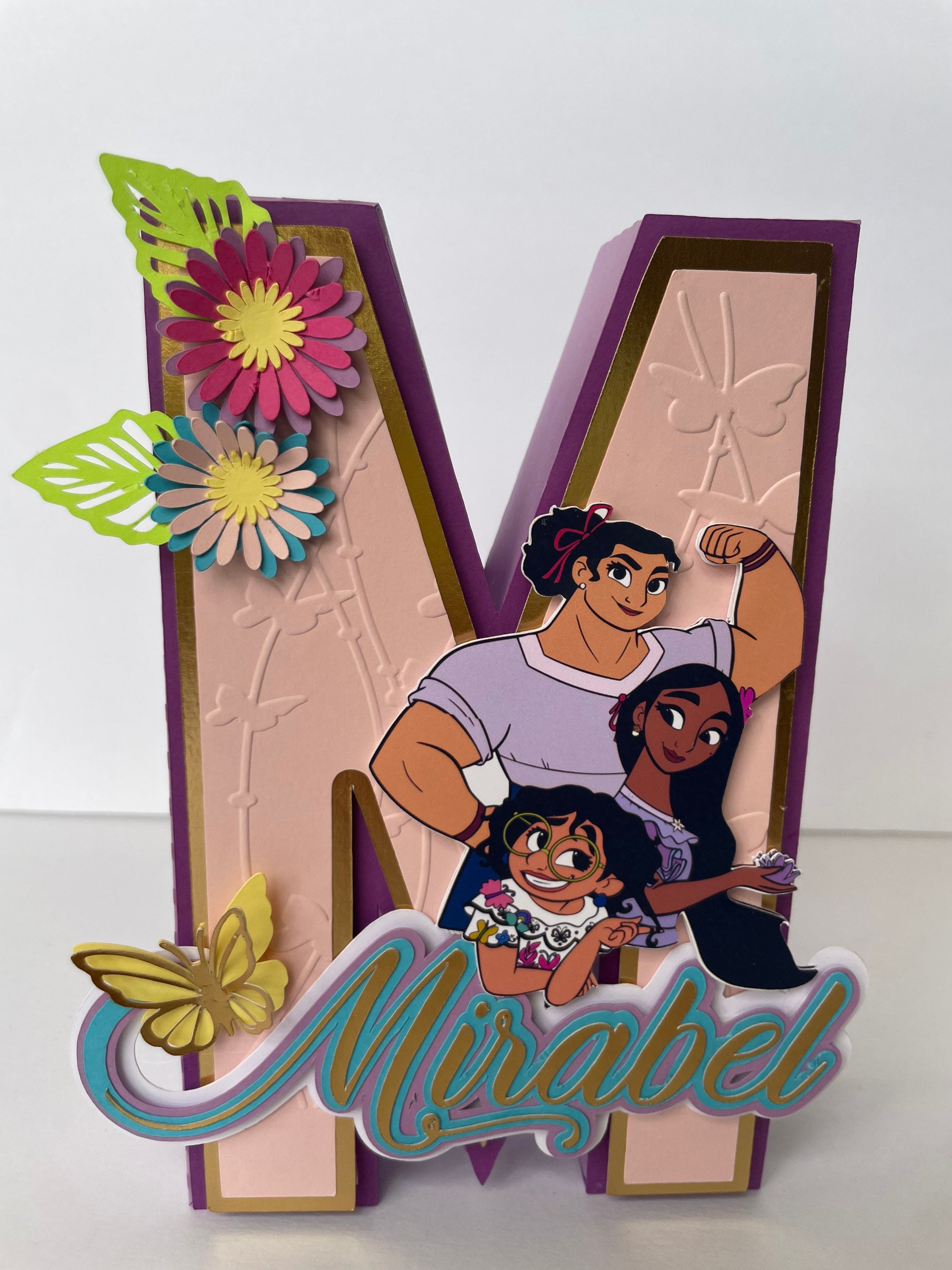 Encanto Letter 3D. Mirabel Letter 3D. Party Decoration Encanto. Letter ...