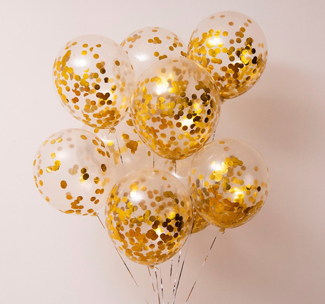24 pcs Golden Happy Birthday Balloon Kit with tablecloth Etsy