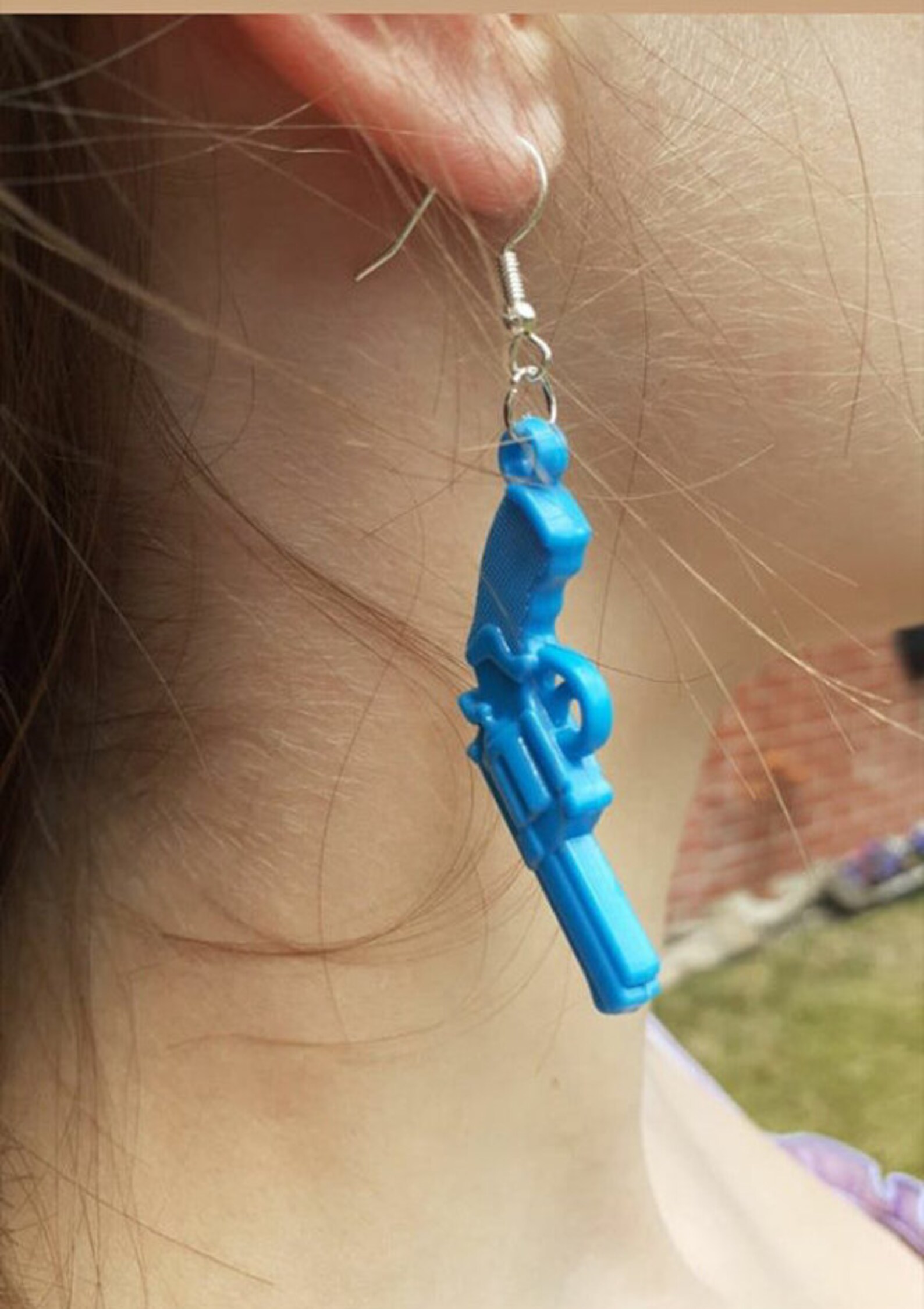 Multicolour gun earrings Etsy