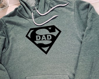 Superdad Logo hoodie Superdad Hoods Superman Birthday Gift pullover for Men Women and Kids hoodie Superheroes hoodie Superdad hoodie