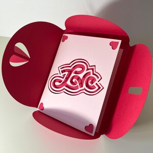 Carte de Saint-Valentin, enveloppe et intercalaire, amour, fichiers de coupe SVG, Cricut, Silhouette, téléchargement numérique, créations DIY