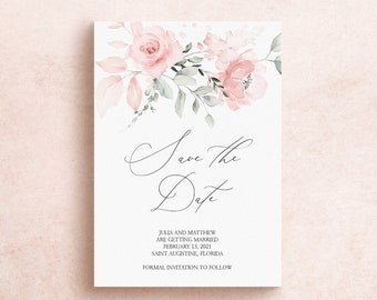 Roses Save the Date - Etsy
