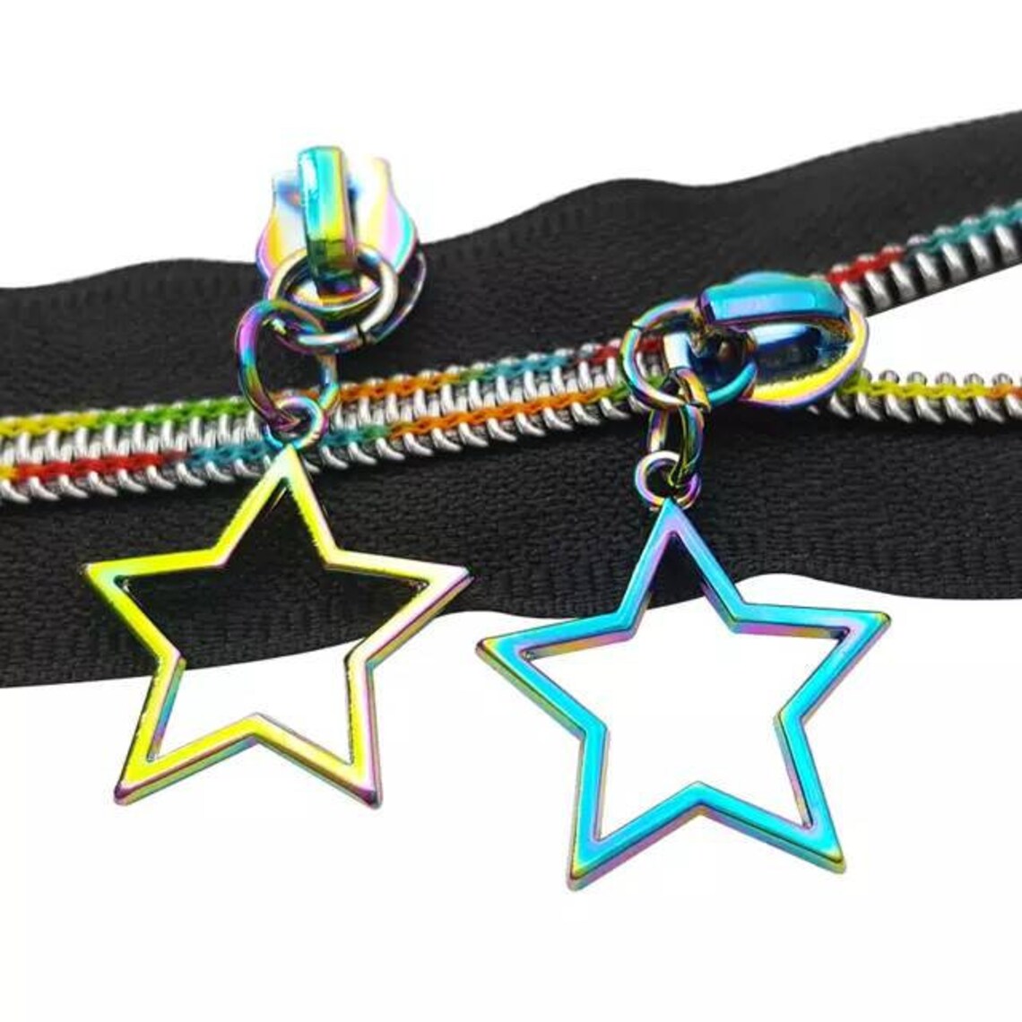 Star zipper pull for 5 nylon zipper tape Etsy