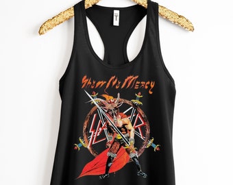 Women's Heavy Metal Tank Tops/Rock N Roll Style/Rocker Chic/Racerback/TankTop/Graphic/Custom/Heavy Metal Fashion/Unique Gifts for her/Sexy