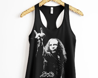 Women&#39;s Heavy Metal Tank Tops/Heavy Metal Rules/Rock N Roll Style/Rocker Chic/Slimfit/Racerback/DIO