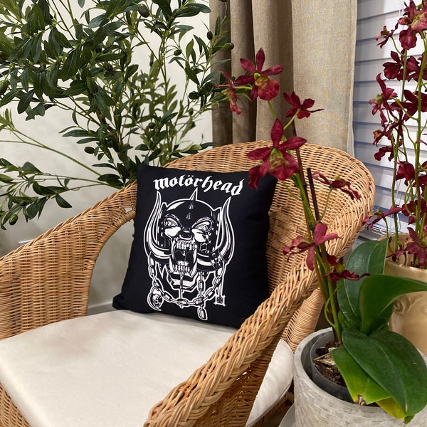 Heavy Metal Home Decor/Spun Polyester Square Pillow/Rock n Roll chic/Warpig/Heavy Metal Pillows/Gifts For Her