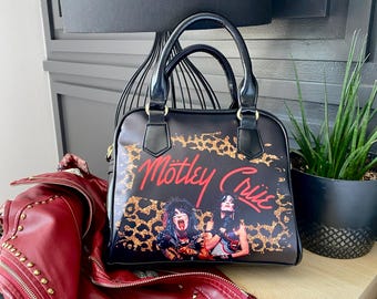 Heavy Metal Shoulder Handbag/Animal Print/Custom handbags/sexy trendy unique/heavy metal purse