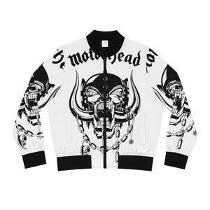 Women&#39;s Heavy Metal Bomber Jacket/Heavy Metal Jackets/Battle Jackets/Heavy Metal Fashion/Rock N Roll Style/Unique Gifts For Her