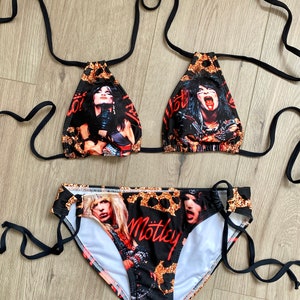 Strappy Heavy Metal Bikini Set/nikki Sixx/vince Neil Tommy Mick/heavy