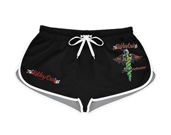 Short heavy metal old school des années 80 pour femme/hair metal/glam metal/coupe décontractée/short butin/old school cool