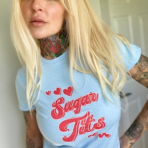 Women&#39;s Softstyle Tee/Sugar tits/Nice tits/Vintage Tees