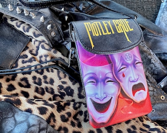 Heavy Metal Cell Phone Crossbody Purse/Unique Gifts For Her/Heavy Metal Bags/Rock N Roll Fashion/Crue Purse/Theatre of Pain/Nikki Sixx