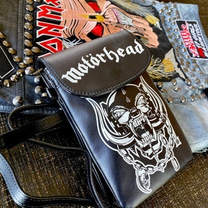 Heavy Metal Handy Crossbody Geldbörse/Einzigartige Geschenke für Sie/Heavy Metal Taschen/Rock N Roll Mode/Motorhead Geldbörse/Motorhead/Lemmy