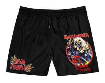 Shorts de bain mi-longs pour hommes en métal lourd/Up the Irons/Killers/Cadeaux pour petit ami/Cadeaux pour lui