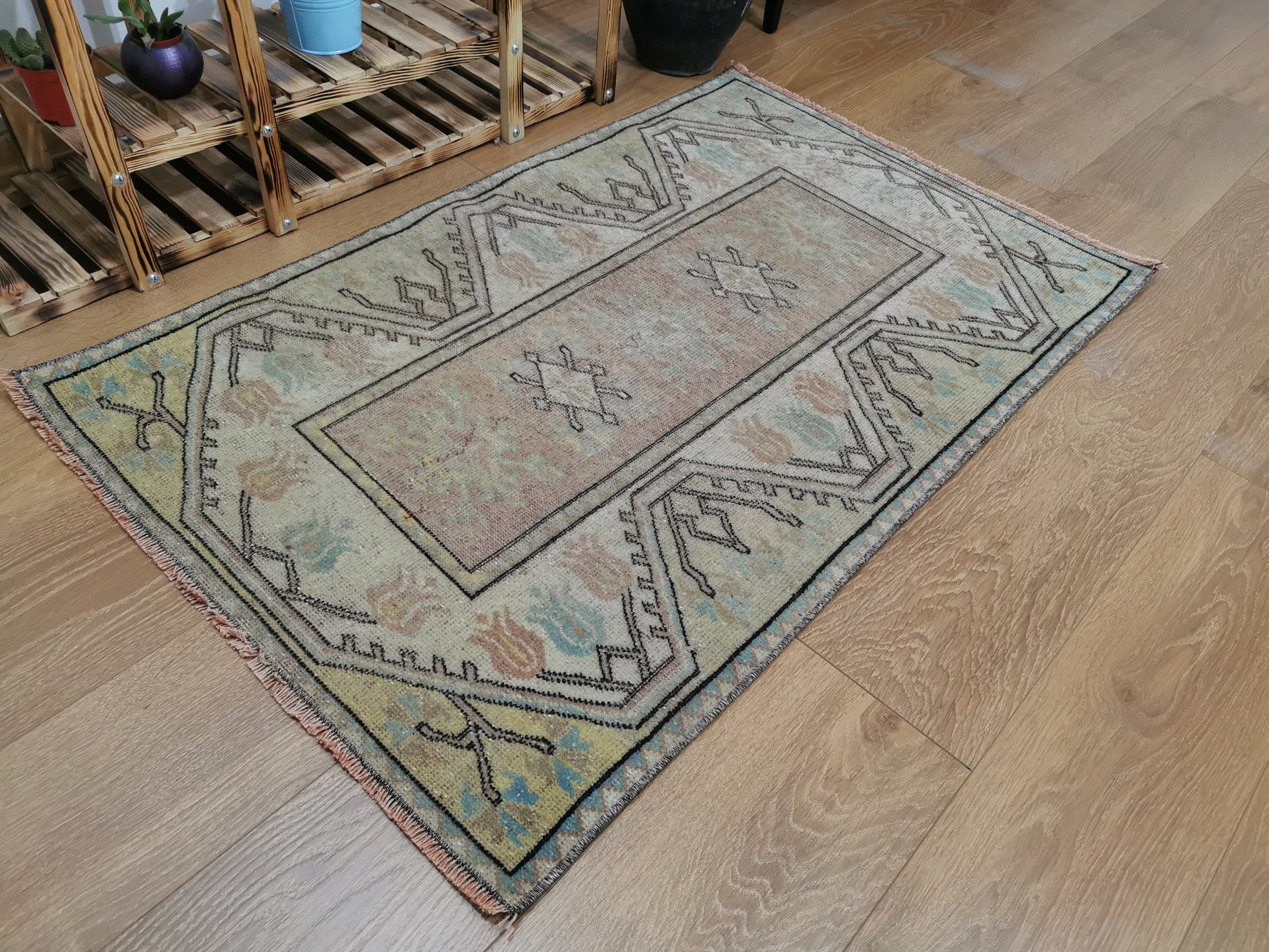 Small Vintage Rug Small Rug for Kitchen 2.5x4 Turkish Rug Etsy