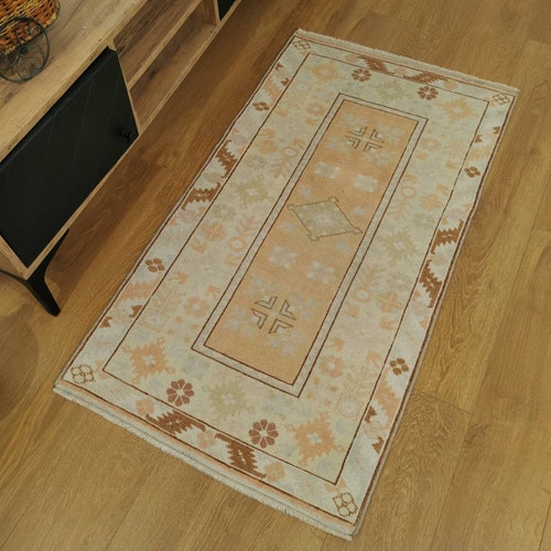 Vintage Turkish Rug, 70s Rug, Handmade Wool Rug, Antique Rug, Oriental Rug, shops Wool Rug, Oushak Rug, Handknotted Rug, Unique Rug,