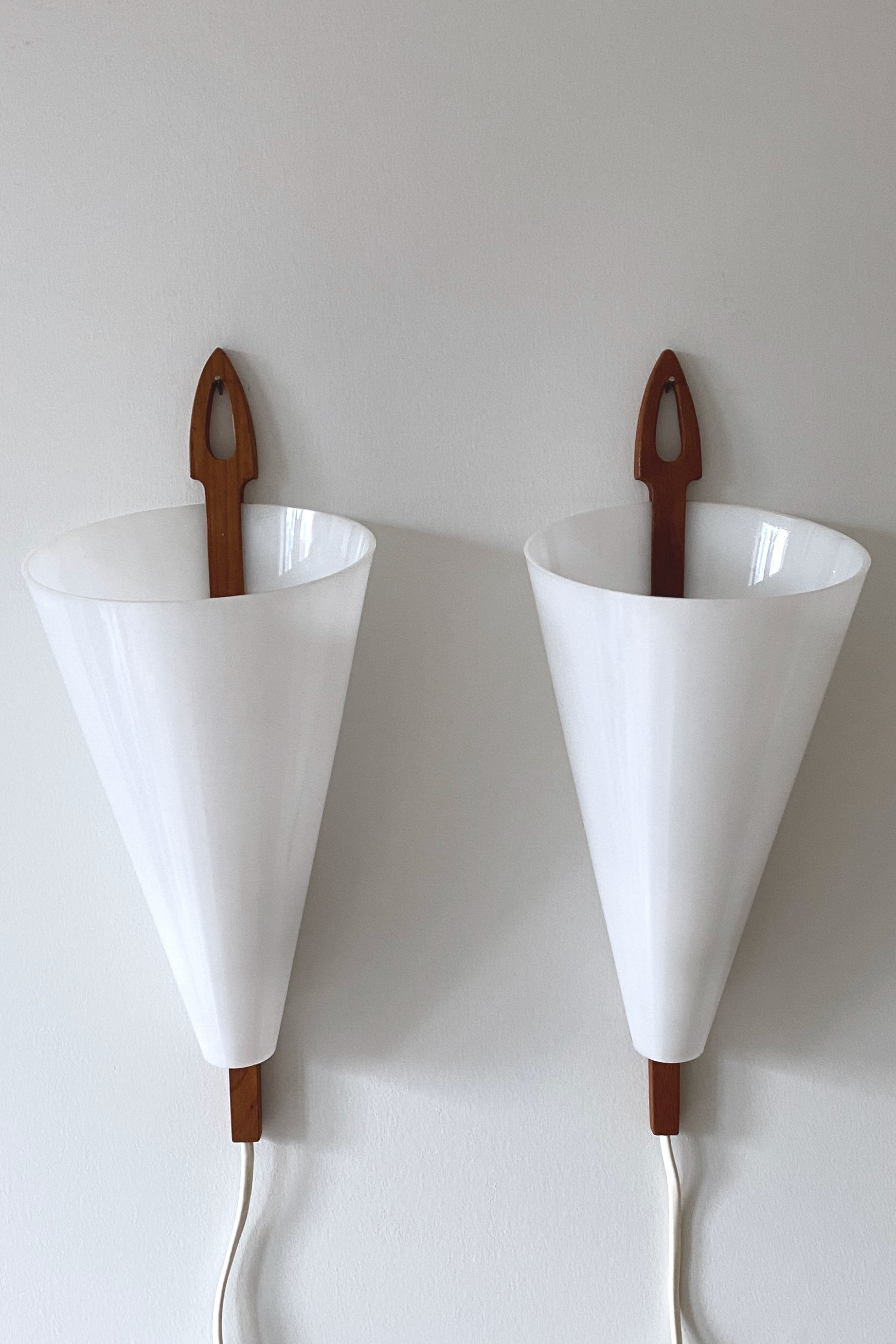 Rare Pair of 1960s Wall lamps by Hans-Agne Jakobsson