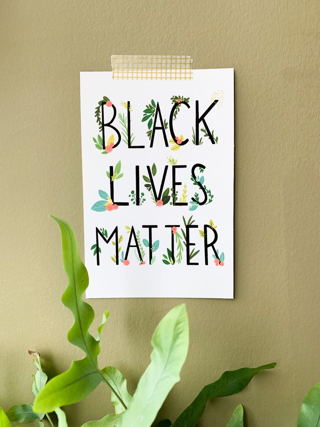 Black Lives Matter DIGITAL DOWNLOAD - Justice for George Floyd ...
