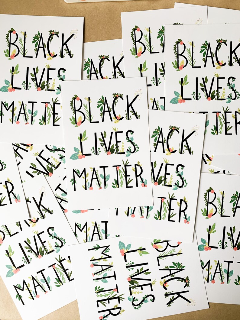 Black Lives Matter DIGITAL DOWNLOAD Justice for George Floyd Printable ...