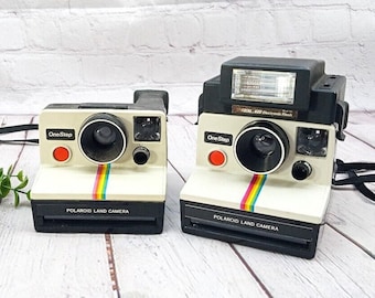 Vintage Polaroid SX-70 Flash Series Camera OneStep Instant, Second Cam without Flash Untested