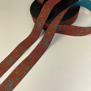 Paisley Fabric Trim 1 Inch Wide Sold by the Yard. - Etsy