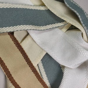Soft woven grosgrain fabric trim 1 1/2 inch wide, sold by the yard.
