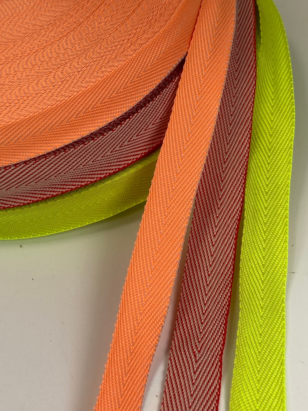 Woven Twill Tape, Herringbone Pattern, 13/16 Inch Wide, 3 Colors, Sold