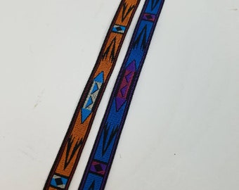 Apache native woven fabric trim, jacquard trim, 1/2 inch wide, sold by the yard.