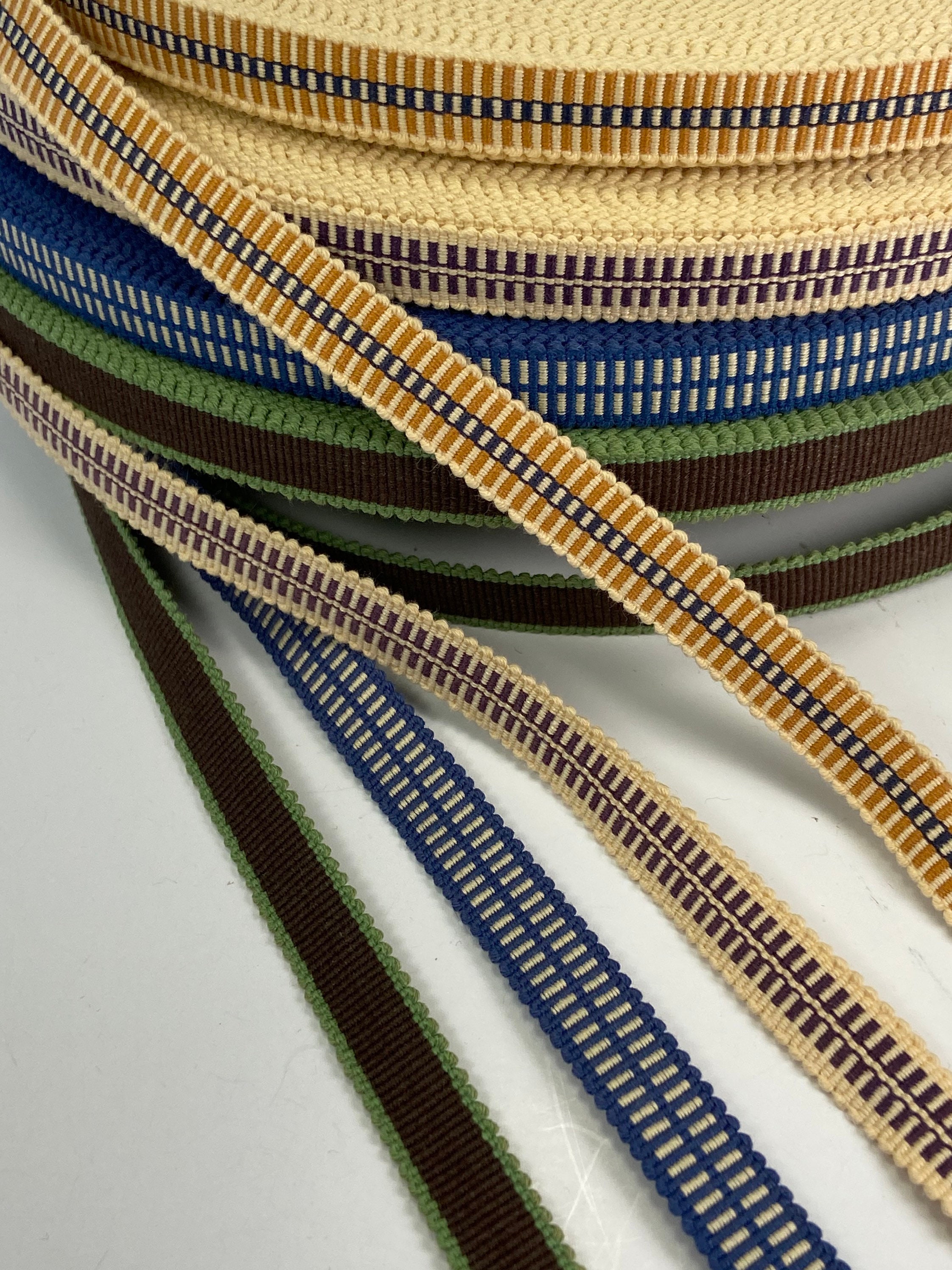 Webbing pattern and narrow 1/2 inch wide sold by the yard. Etsy