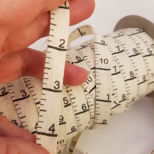 Fabric Trim Ruler Twill Tape Print Sold by the Yard. Etsy