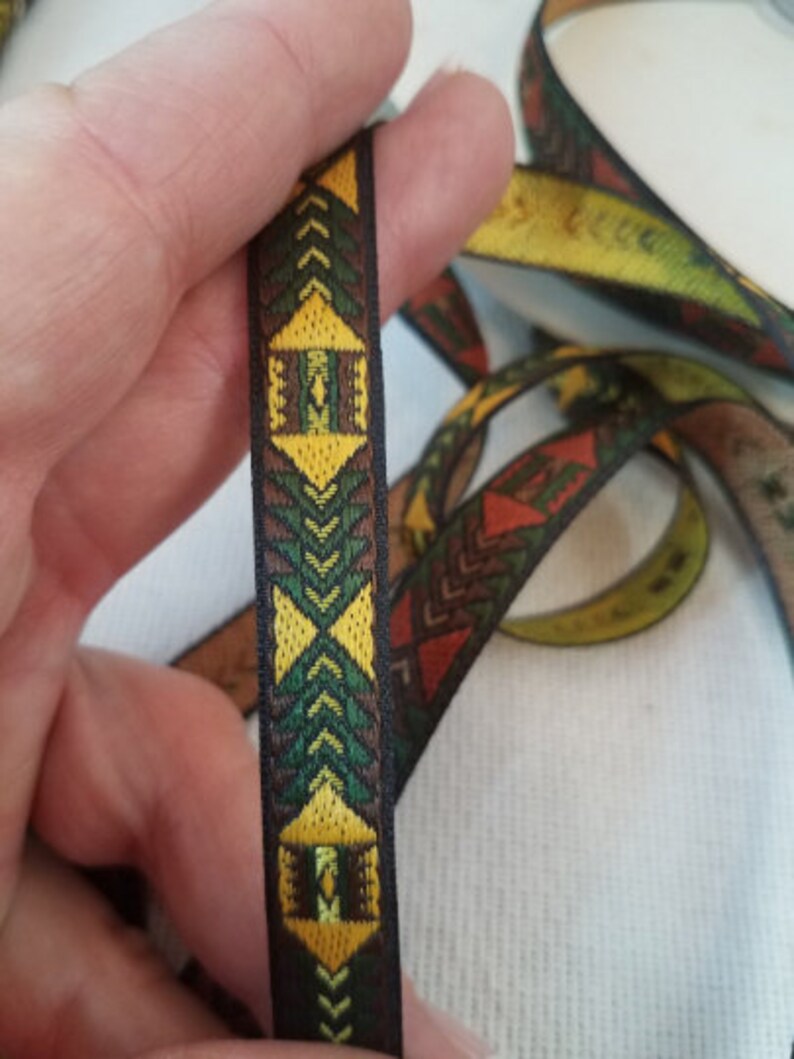 Woven Trim Native American Fabric Trim Jacquard Trim 1/2 Etsy