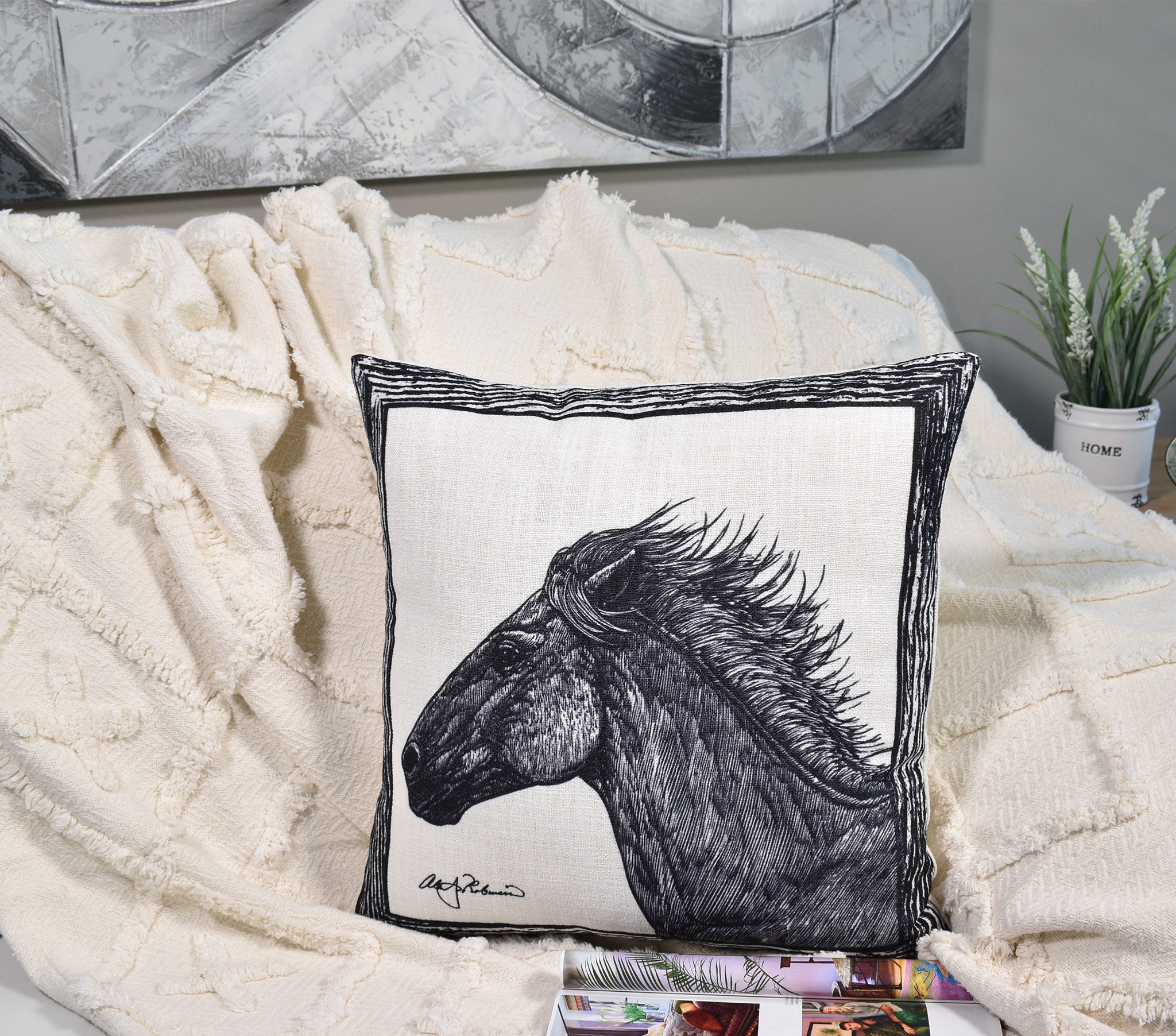 Decorative Pillows Inserts Included, 18x18 Farmhouse Throw Pillows, Set