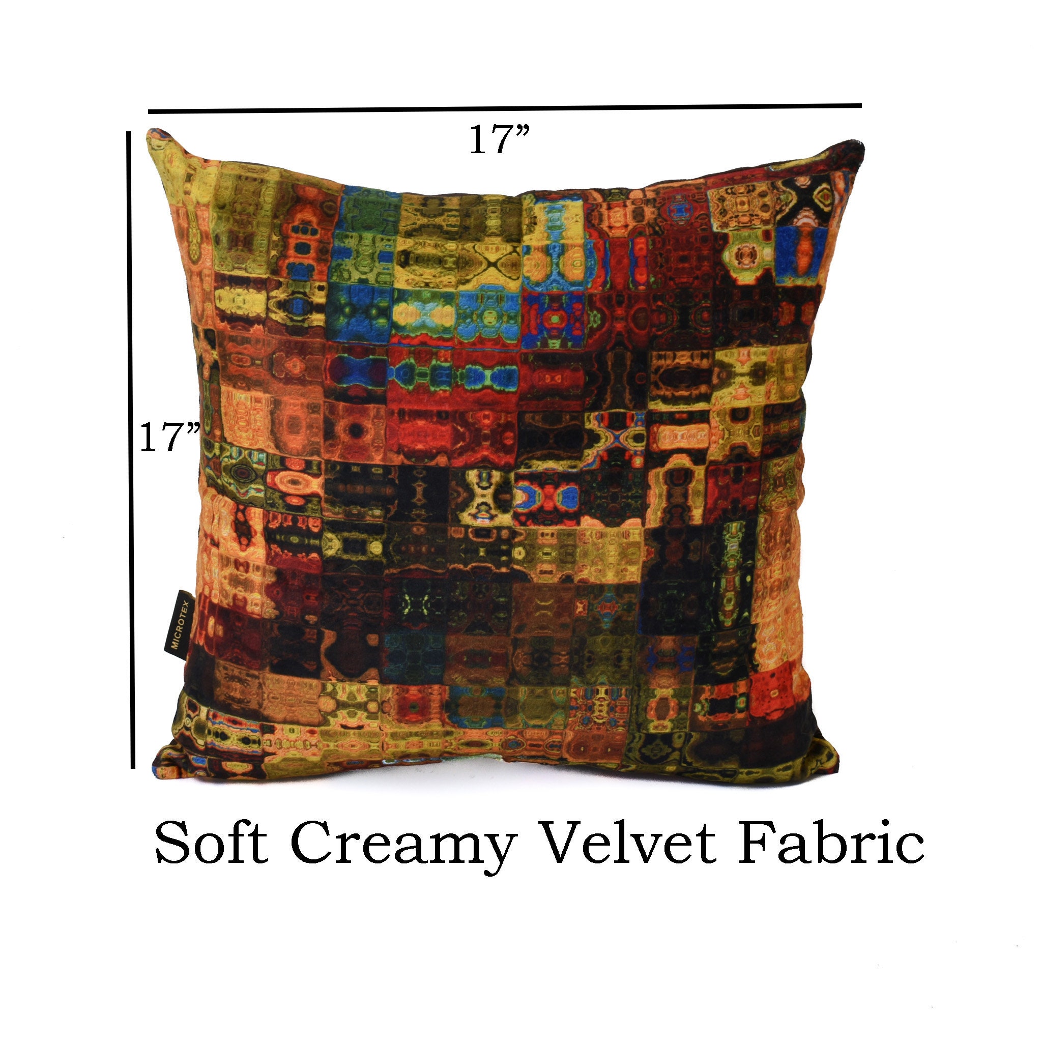 Throw Pillows Multicolor With Inserts Included, Set of 2 Soft