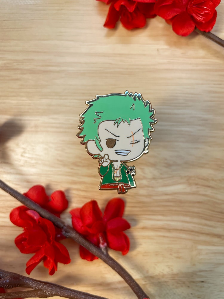 ONE PIECE / Roronoa Zoro Limited Metal Enamel Pin Badge Anime collection  Gift