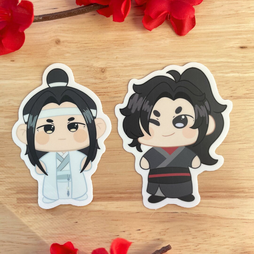 MDZS MXTX Kawaii Chibi Diecut Vinyl Stickers Laptops Etsy